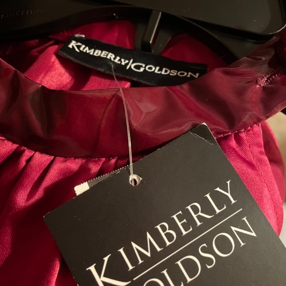 Kimberly Goldson Marsh One Shoulder Satin Dress/Blouse - Picture 6 of 15